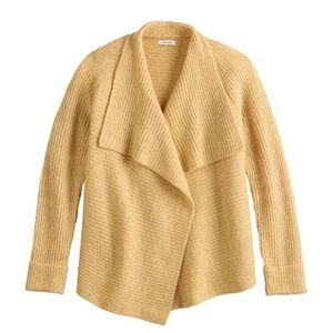 Nwt Nine West - Drapery Ribbed Cardigan in Camel - XXL